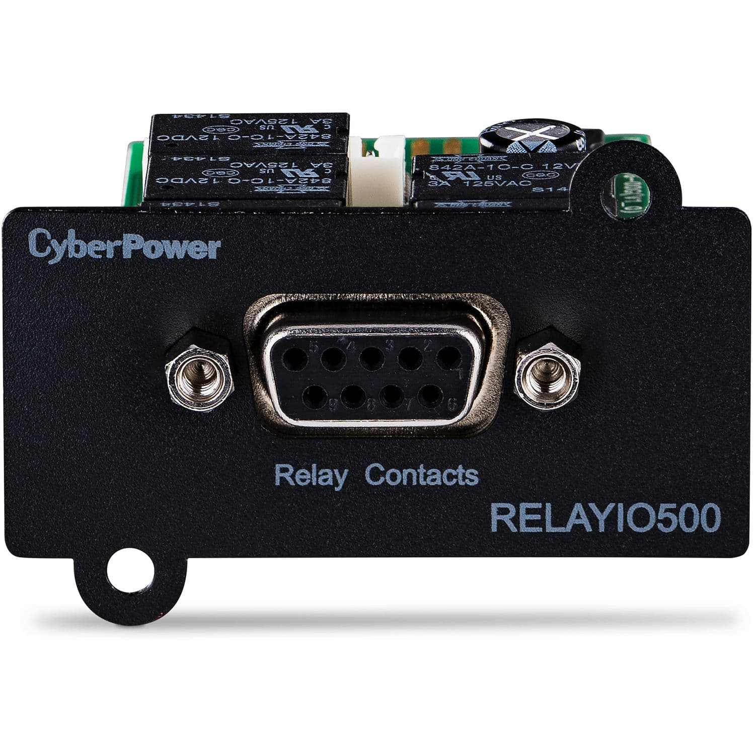 DB9 contact closure module with 5 outputs and 1 input for remote management integration