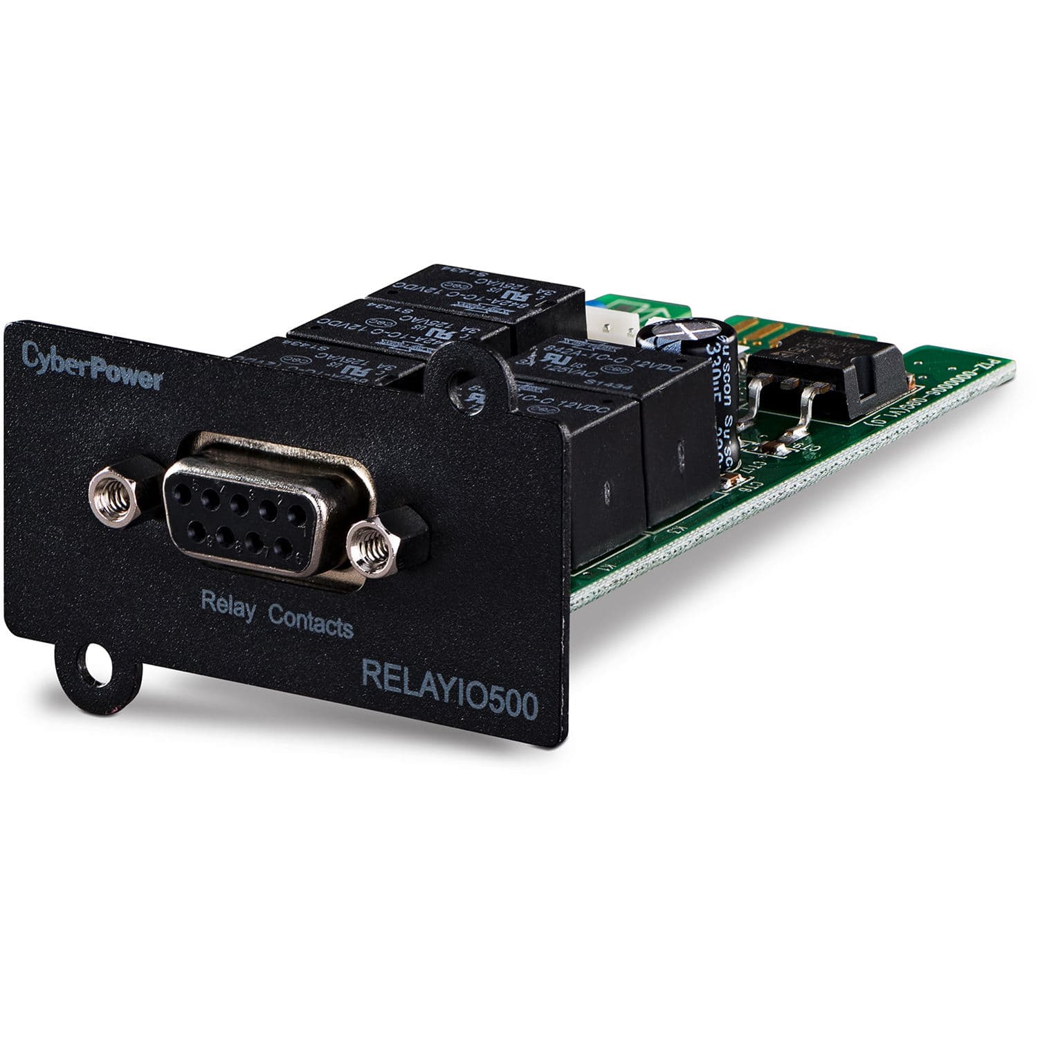 DB9 contact closure module with 5 outputs and 1 input for remote management integration