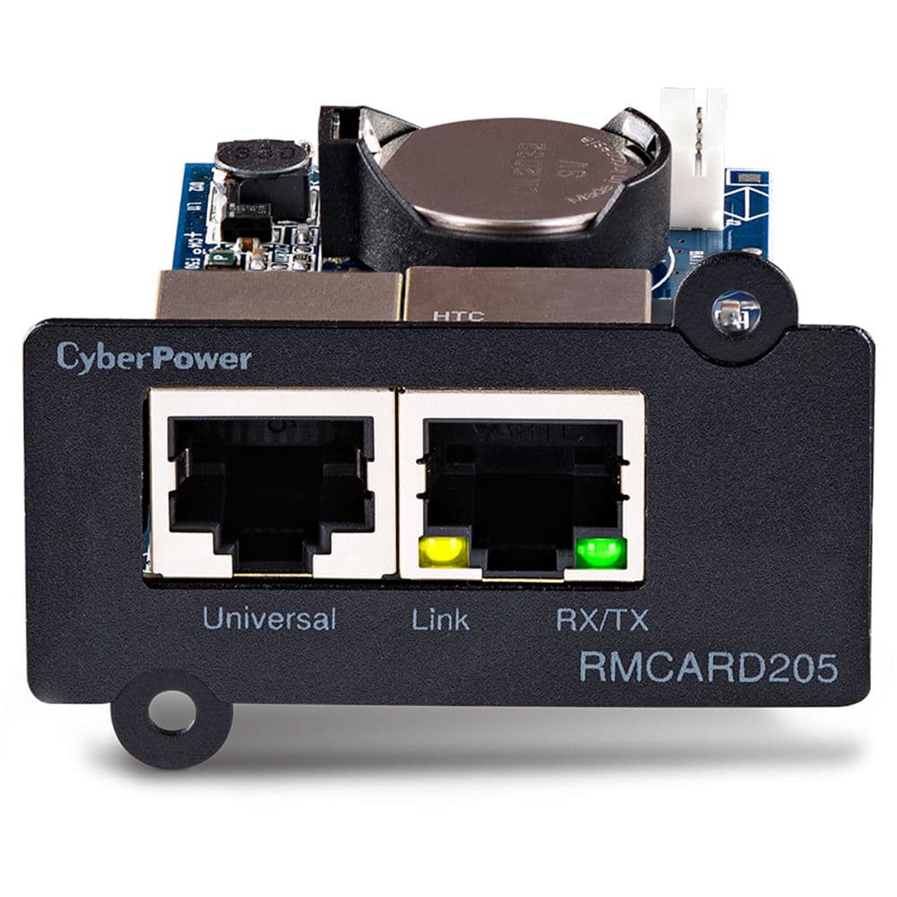 CyberPower RMCARD205 remote management card for UPS and ATS PDU monitoring with RJ45, HTTP, and SNMP support