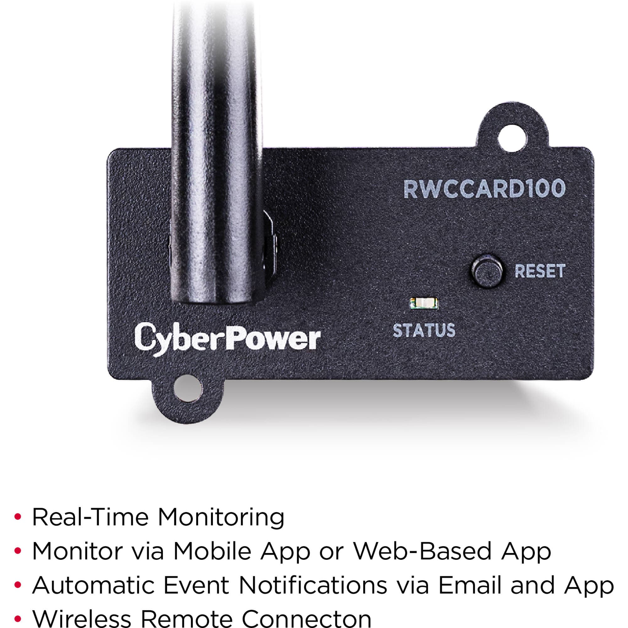 CyberPower RWCCARD100 cloud monitoring card for rack-mounted remote infrastructure monitoring