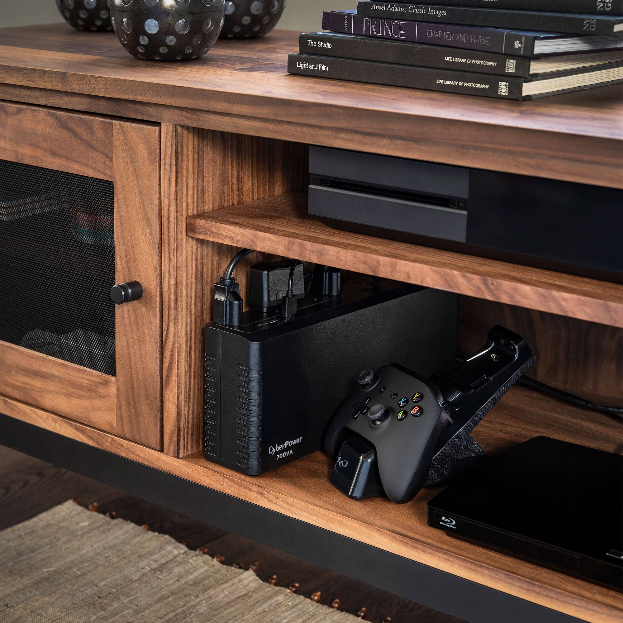 CyberPower SL700U 700 VA slim-line standby UPS with 8 outlets and USB charging