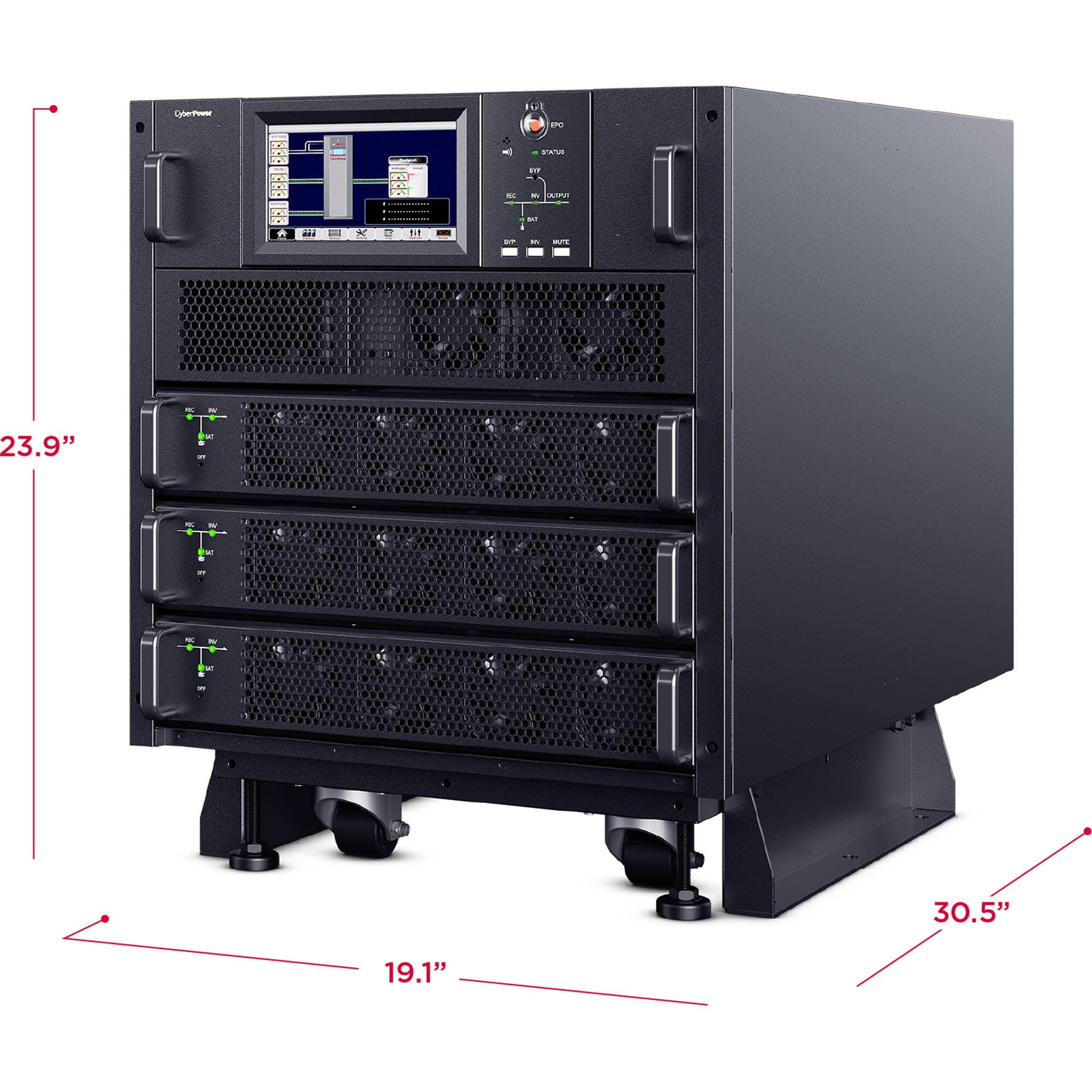 CyberPower SM020KAMFA 20 kVA modular 3-phase online UPS cabinet with RMCARD205 support