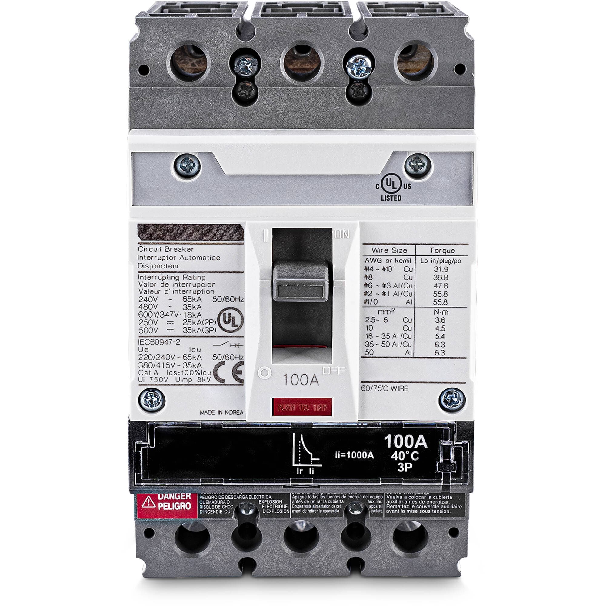 CyberPower SMUCB100UAC 100 A modular circuit breaker for 3-phase UPS applications