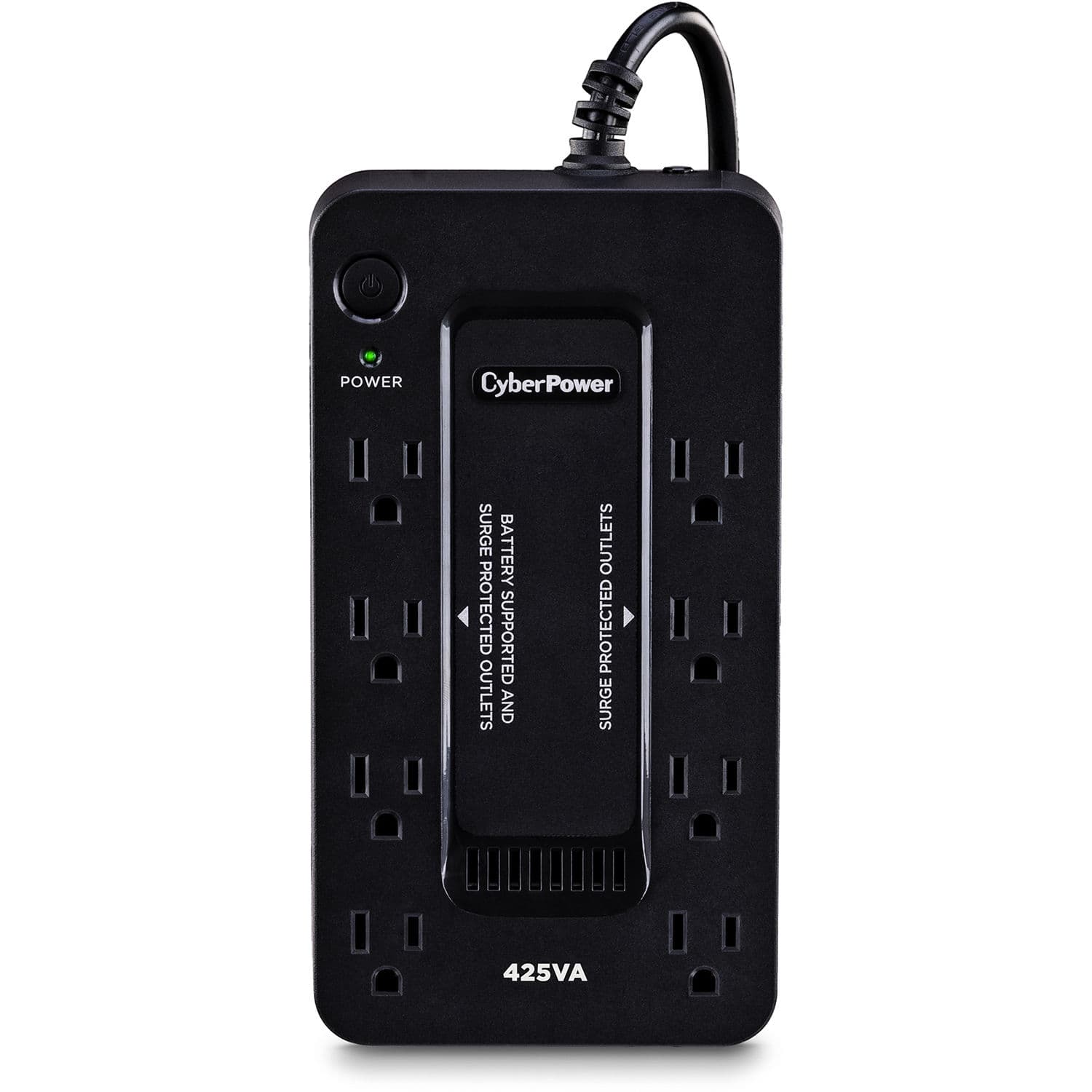 CyberPower ST425 compact standby UPS with 8 outlets for desktop and small office backup power