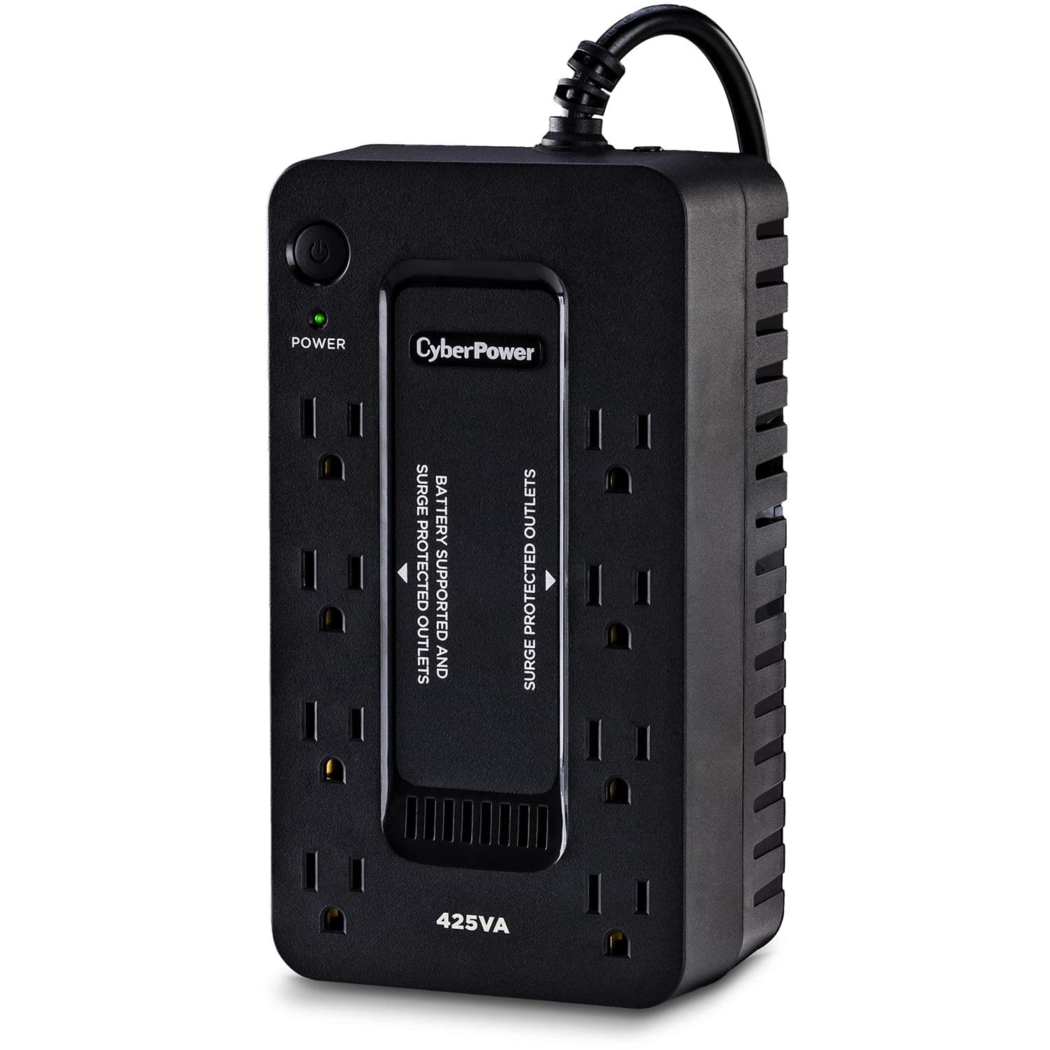 CyberPower ST425 compact standby UPS with 8 outlets for desktop and small office backup power