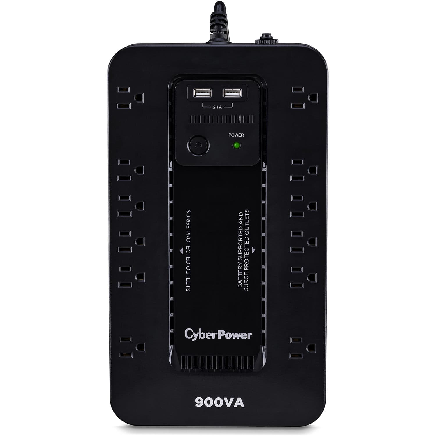 CyberPower ST900U compact standby UPS with 12 outlets for desktop power backup
