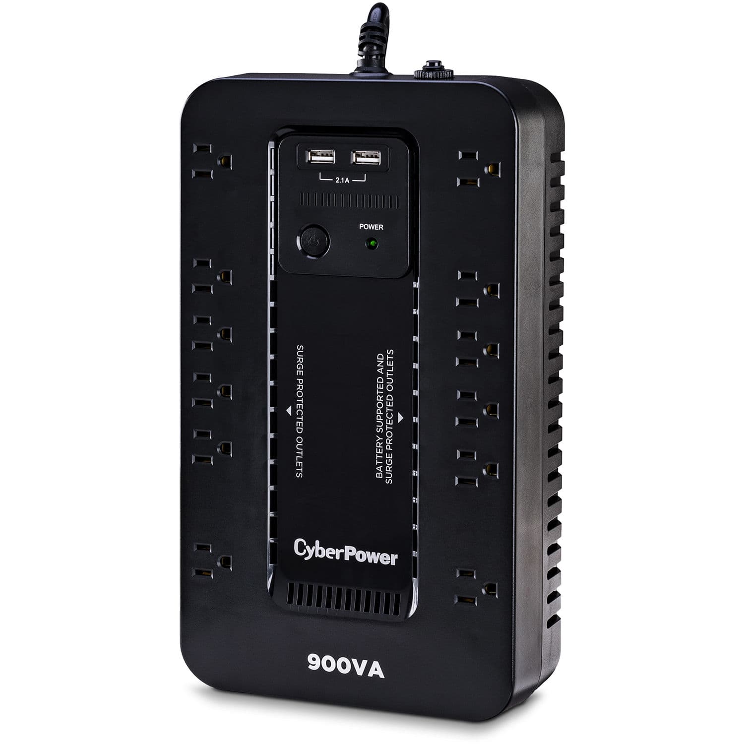 CyberPower ST900U compact standby UPS with 12 outlets for desktop power backup
