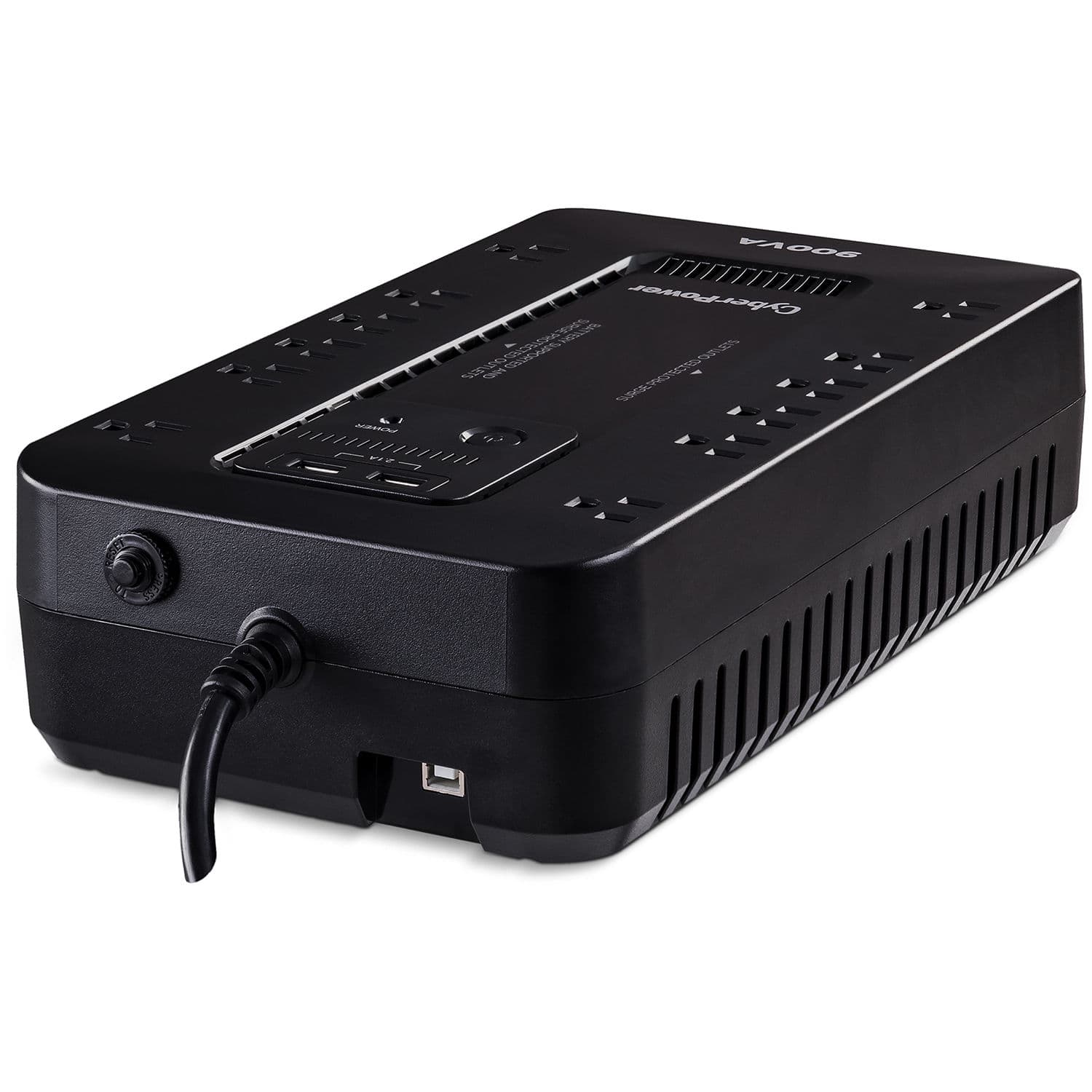 CyberPower ST900U compact standby UPS with 12 outlets for desktop power backup