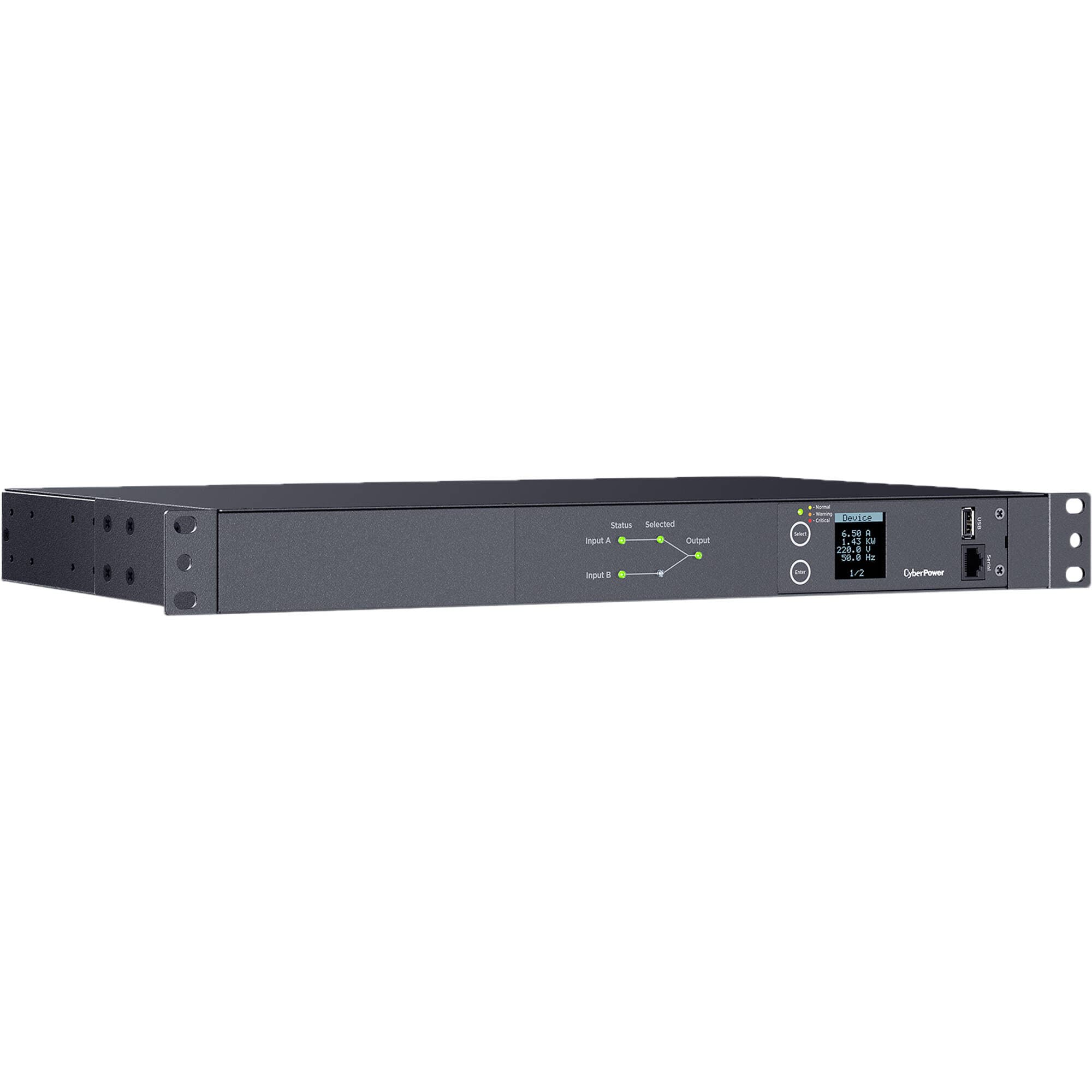 Cyberpower Metered Ats PDU 20a 208v 1u 10 Iec Outlets