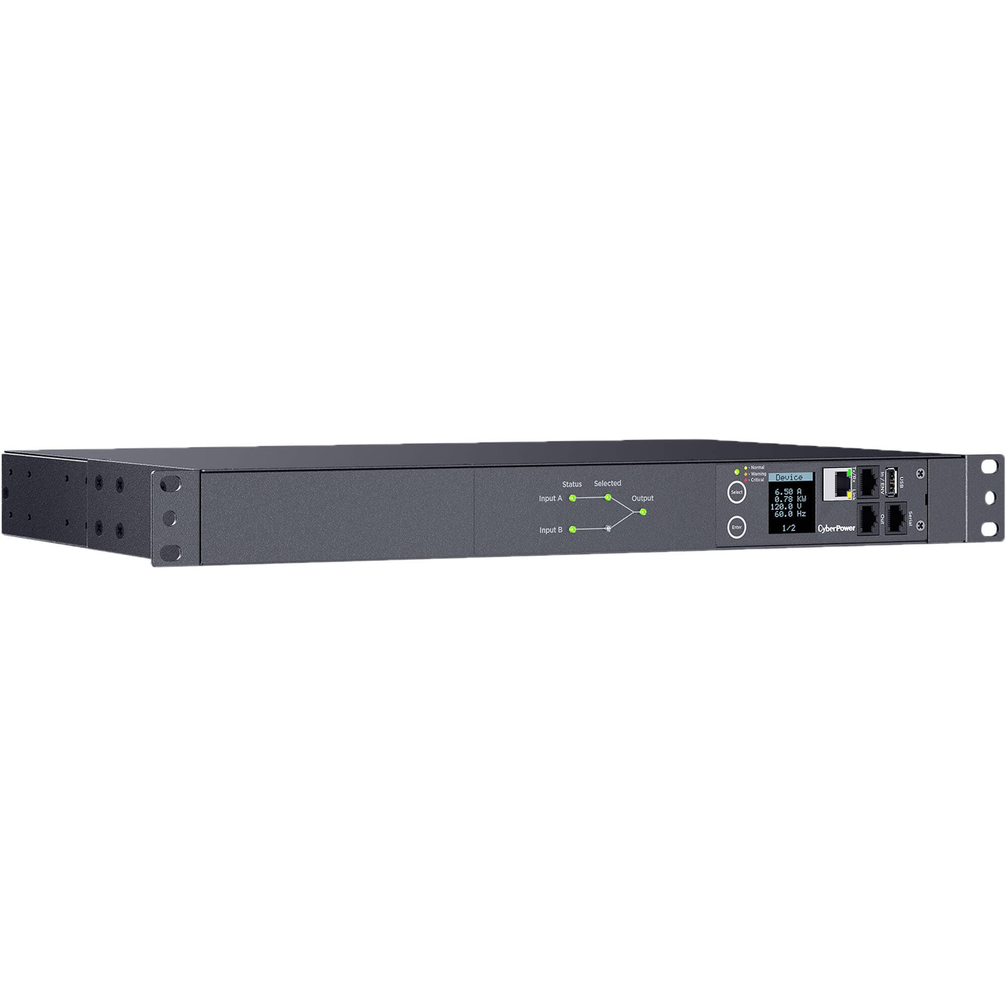 CyberPower SWITCHED ATS PDU 15A, 120 V, 10 Outlets | Rack Mount