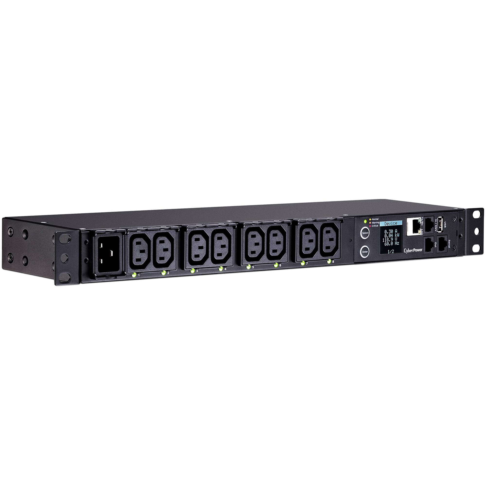 Cyberpower Switched Metered PDU 240v 15a Iec-320 C14 1u 10ft Cord