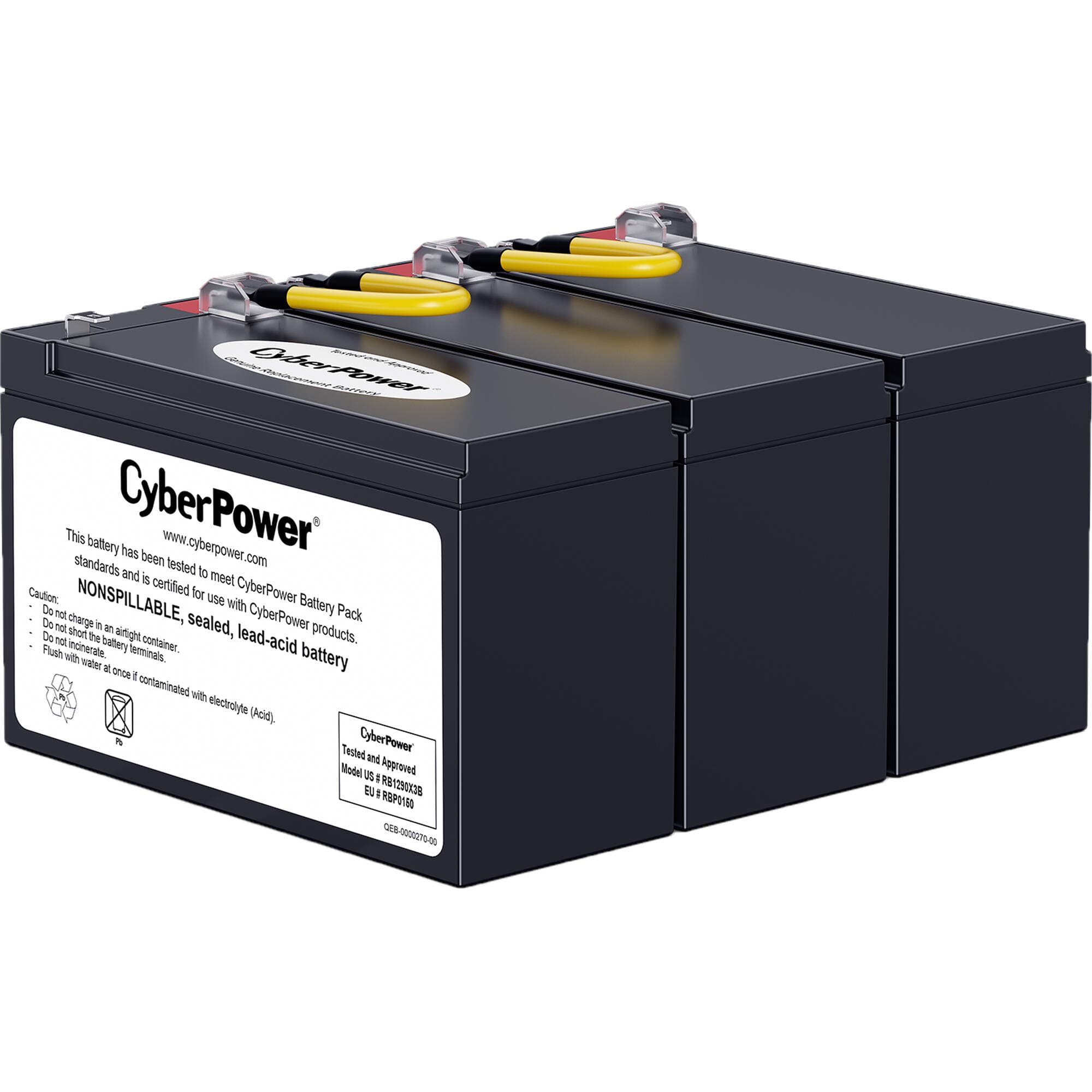 CyberPower RB1290X3B Replacement Battery Cartridge | UPS Battery Cartridge